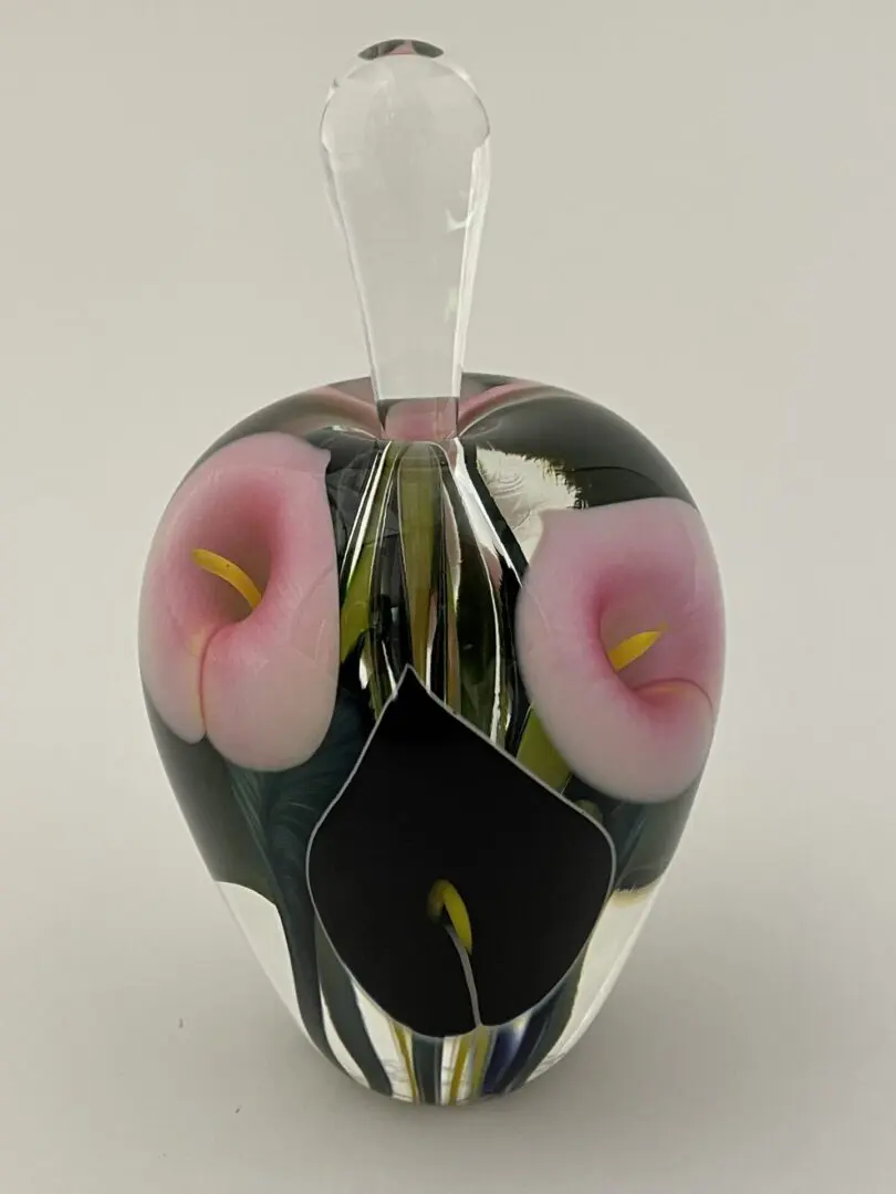 Blown glass perfume bottle by Scott Bayless