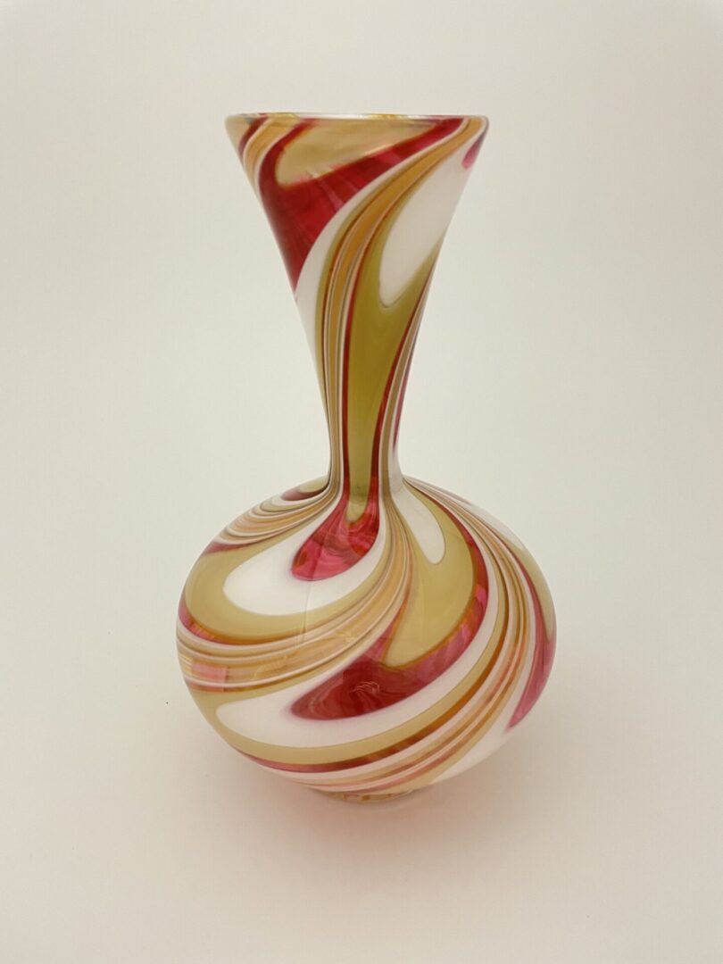 Hand blown glass vase by Michael Hudson